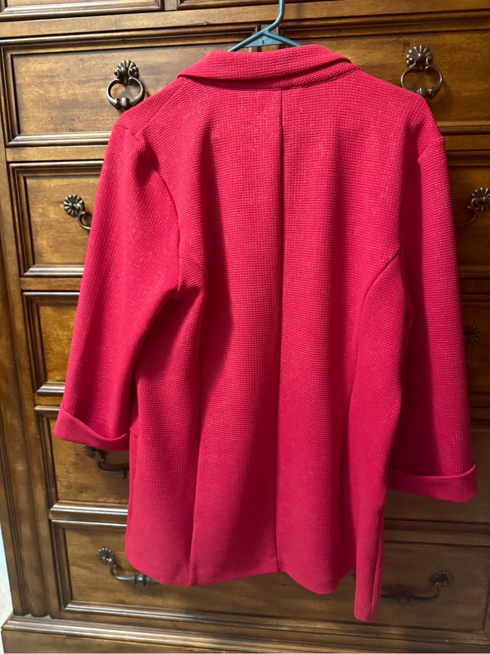 Maurices Red Sparkle Blazer - XL - Picture 2 of 4